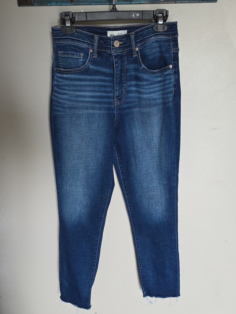 BKE Ellie Dark Blue High Rise Mom Jeans